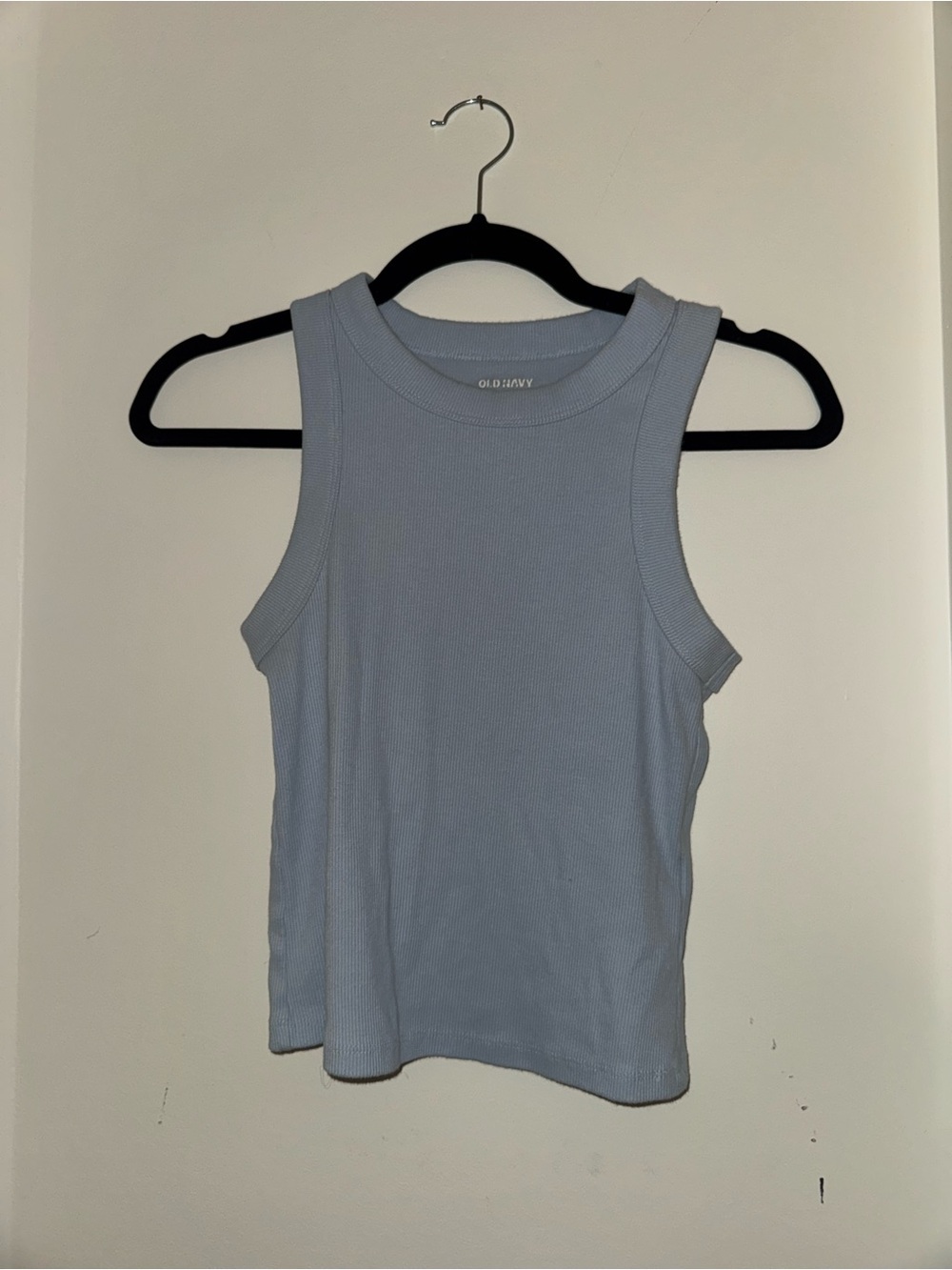 Old Navy Women's Light Blue Ribbed Tank Top